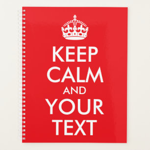 赤と白保CalmとYour Text プランナー手帳