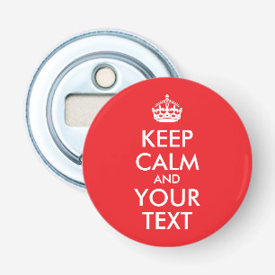 赤と白保CalmとYour Text 栓抜き