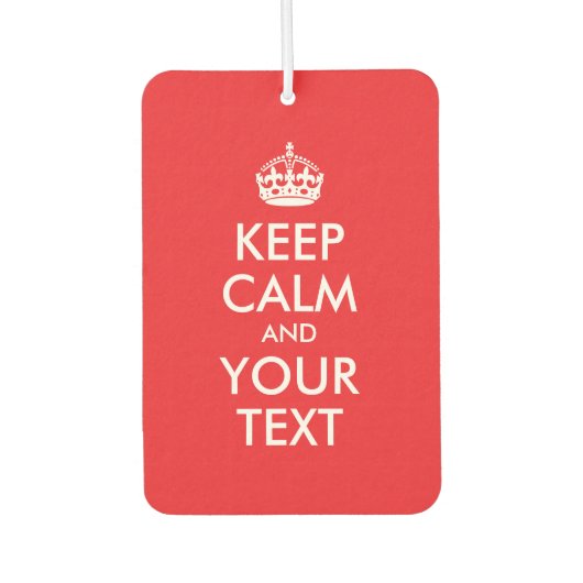 赤と白保Calm Parody カーエアーフレッシュナー (正面)