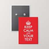 赤と白保Calm Parody 缶バッジ (正面/裏面)