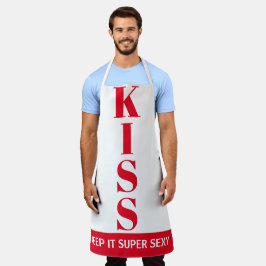 赤と白保Itすごい Sexyキス エプロン