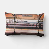 赤と白列車 アウトドアクッション (裏面)