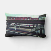 赤と白列車 アウトドアクッション (裏面)