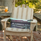 赤と白列車 アウトドアクッション (椅子)