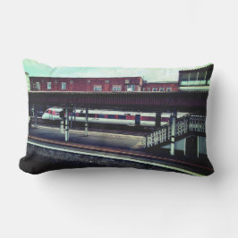 赤と白列車 アウトドアクッション