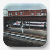 赤と白列車 ペーパープレート (正面)