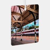 赤と白列車 メタルオーナメント (正面右)