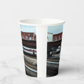 赤と白列車 紙コップ (左)