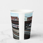 赤と白列車 紙コップ (右)