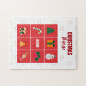 赤と白図解入りの、写真付きのパズル ジグソーパズル (横)