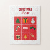 赤と白図解入りの、写真付きのパズル ジグソーパズル (縦)