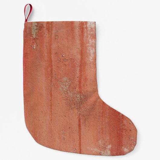 赤と白壁 スモールクリスマスストッキング (正面)