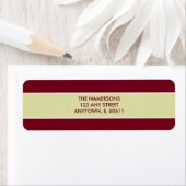 赤と白差出人住所ラベル ラベル (インサイチュ)