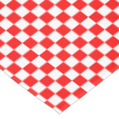 赤と白市松模様に テーブルクロス (アングル)