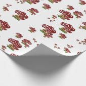 赤と白急速に広まります ラッピングペーパー (角)