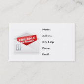 赤と白所有地の売却実在用 名刺 (裏面)