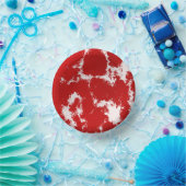 赤と白抽象芸術 ペーパーボウル (パーティー)