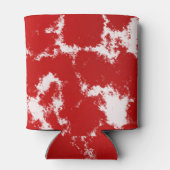 赤と白抽象芸術 缶クーラー (裏面)