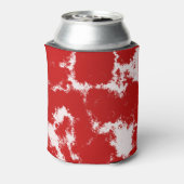 赤と白抽象芸術 缶クーラー (缶裏面)