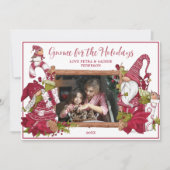 赤と白格言の写真 シーズンカード (正面)