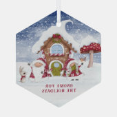 赤と白格言 ガラスオーナメント (裏面)