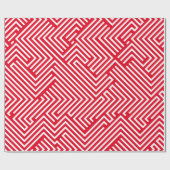 赤と白模様 ラッピングペーパー (フラット)