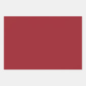 赤と白水玉模様とクストライプのリスマス ラッピングペーパーシート (正面3)