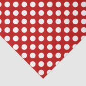 赤と白水玉模様ティッシュペーパー 薄葉紙 (詳細)