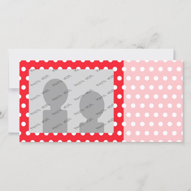 赤と白水玉模様パターン。ざらざら。 (正面)