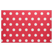 赤と白水玉模様柄 | カスタマイズ ファブリック (ファットクウォーター)