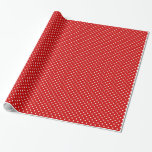 赤と白水玉模様 ラッピングペーパー<br><div class="desc">赤と白水玉模様パターンギフト包装紙</div>