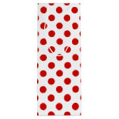 赤と白水玉模様 ワインギフトバッグ (裏面)