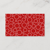 赤と白水玉模様 名刺 (裏面)