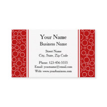 赤と白水玉模様