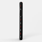 赤と白水玉模様 Case-Mate iPhoneケース (裏面/右)