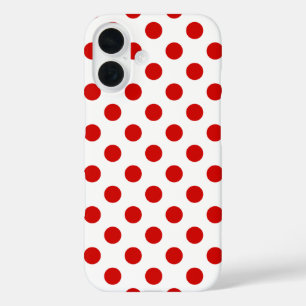 赤と白水玉模様Case-Mate iPhoneケース iPhone 16ケース