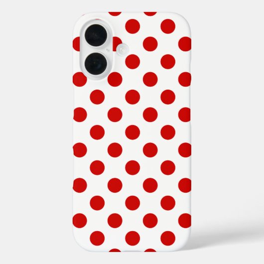 赤と白水玉模様Case-Mate iPhoneケース Case-Mate iPhoneケース (裏面)