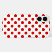 赤と白水玉模様Case-Mate iPhoneケース Case-Mate iPhoneケース (裏面 (横))