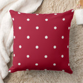 赤と白点 クッション (ブランケット)