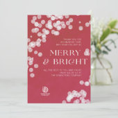 赤と白紙吹雪企業のホリデーカード シーズンカード (スタンド正面)