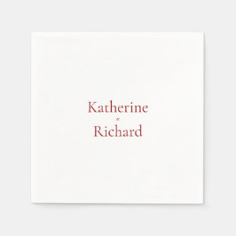 赤と白結婚酒 スタンダードカクテルナプキン