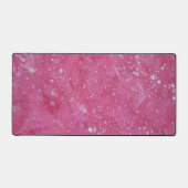 赤と白絵を描（ばちゃばちゃ）跳ねる デスクマット (正面)