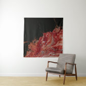 赤と白絵画抽象芸術 タペストリー (インサイチュ)