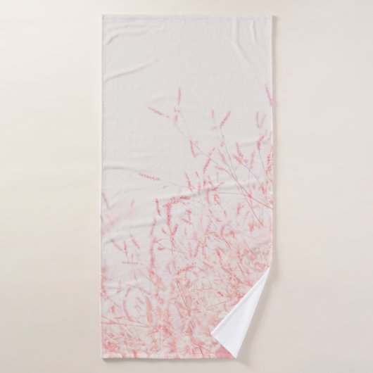 赤と白絵画抽象芸術 バスタオル (バスタオル)