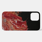赤と白絵画抽象芸術 Case-Mate iPhoneケース (裏面 (横))