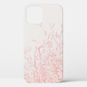赤と白絵画抽象芸術 iPhone 12ケース