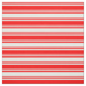 赤と白線 ファブリック (見本)