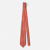 赤と白縦ストライプの ネクタイ (正面)