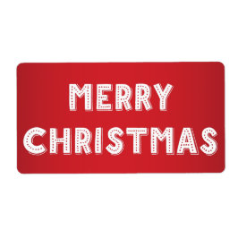 赤と白聖降誕祭ラベル ラベル