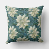 赤と白花 クッション (裏面)